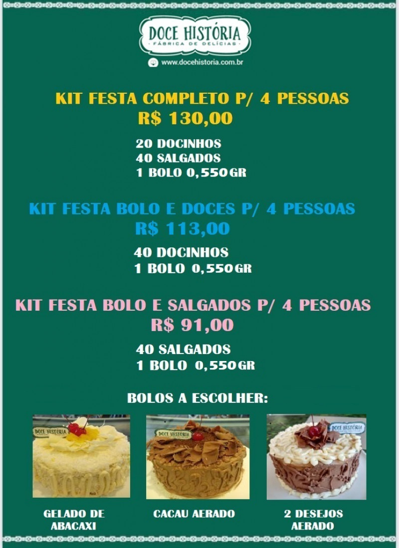 Cakes and Bolos - Consulte disponibilidade e preços